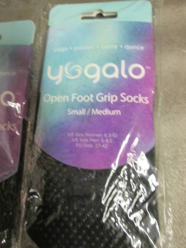 6 pr Yogalo Open Foot Grip Socks Wo 
