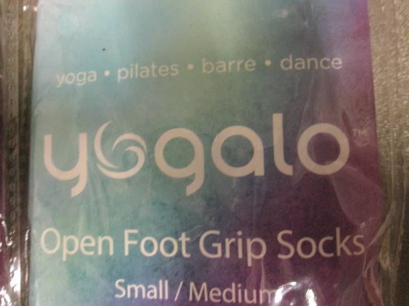 6 pr Yogalo Open Foot Grip Socks Wo 