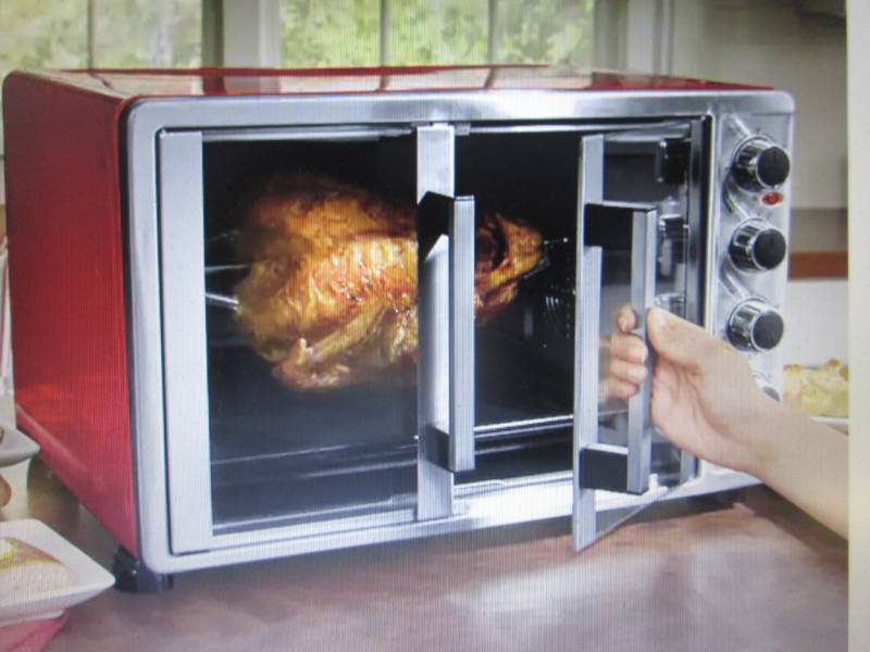 Double-Door Toaster Oven with Conve...