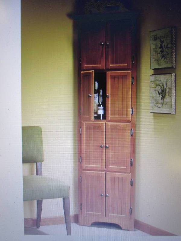 8-Door Corner Cabinet open box Reta...