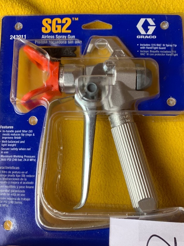 sg2 airless spray gun