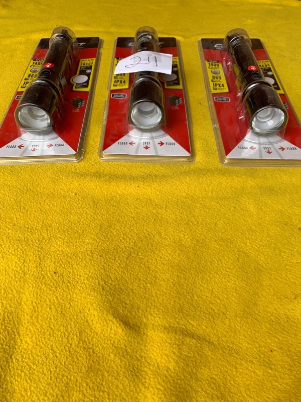 lot 24 image: Lot of 3- Coast HP450 Flashlights 1400 lumens 869 foot range