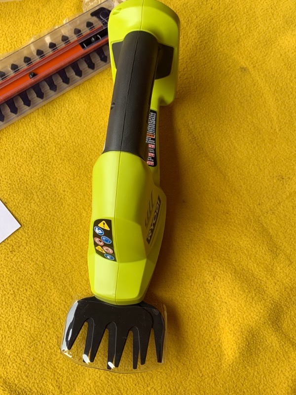 lot 74 image: Ryobi Cordless Hedge Trimmer Grass Sheer 56 18V Tool Only