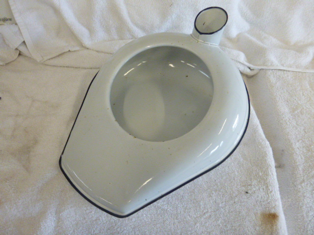 Vintage Porcelain Coated Bed Pan