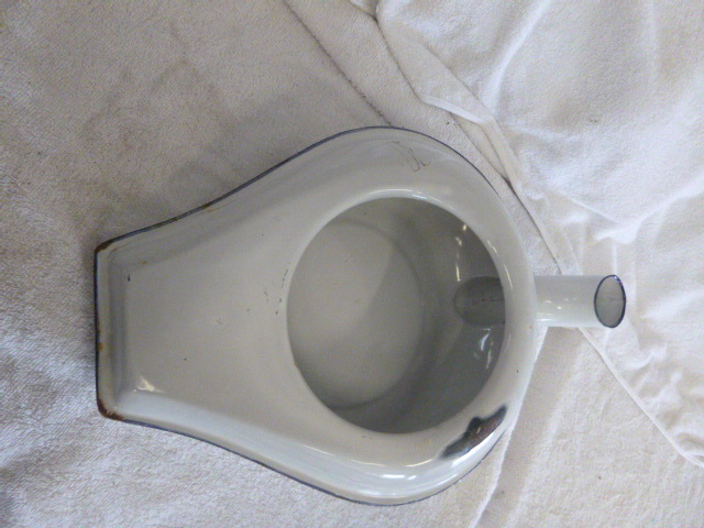 Vintage Porcelain Coated Bed Pan