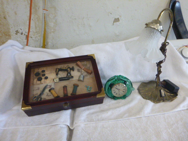 Jewelry Box, Clock, Lamp