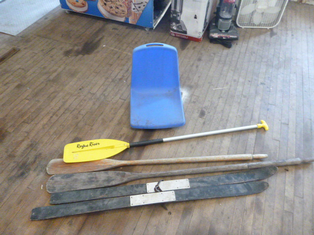 Boat Seat, Oars, Paddle and Skis