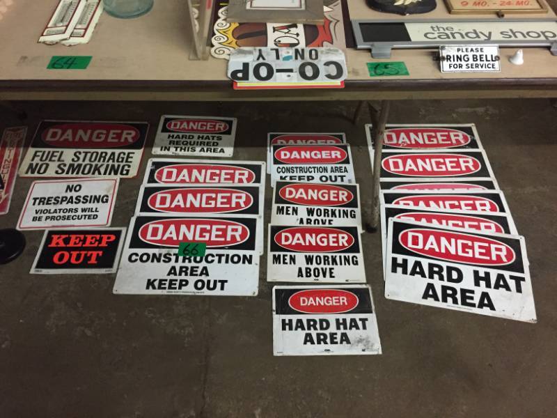 lot 66 image: Group of Safety  Construction Zone Signs & Signholders (720)
