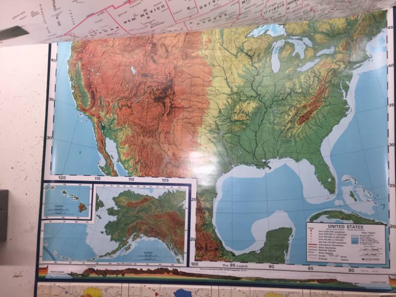 lot 26 image: School Map Mid-Century United States S 1-10