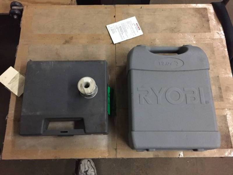 lot 93 image: Ryobi 12V Drill no charger w2 batteries and sockets