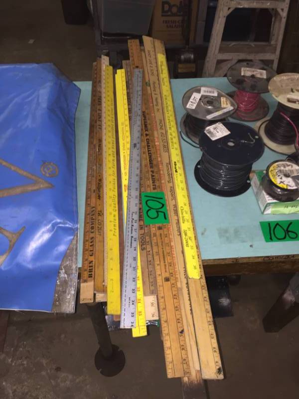 lot 105 image: Collection of Yard Sticks