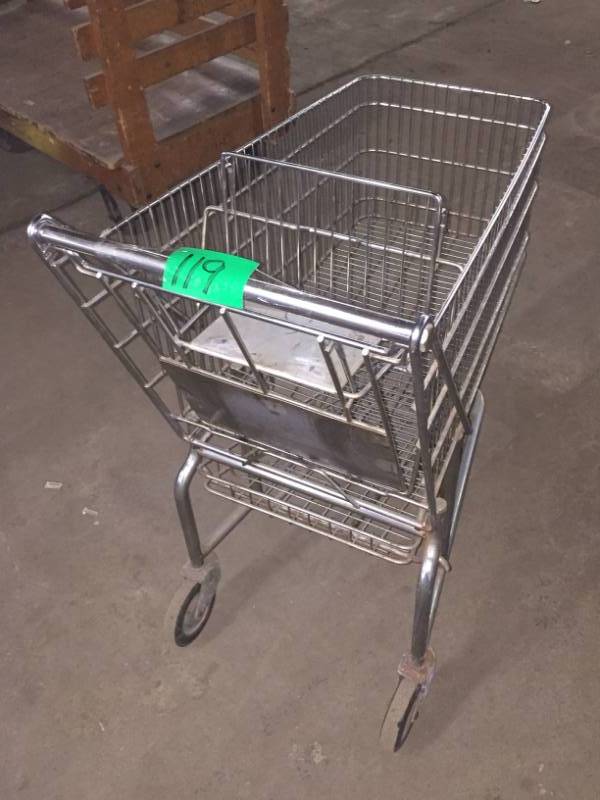 lot 119 image: Vintage Shopping Carts (Rare) United Steel & Wire Co. USA