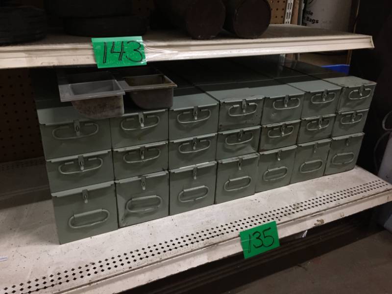 lot 135 image: Safe Deposit Boxes Metal