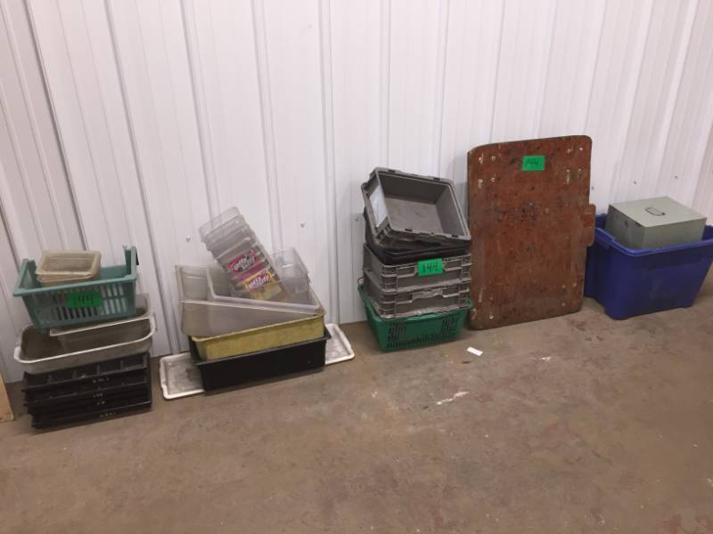 lot 144 image: Group of over 30 storage bins