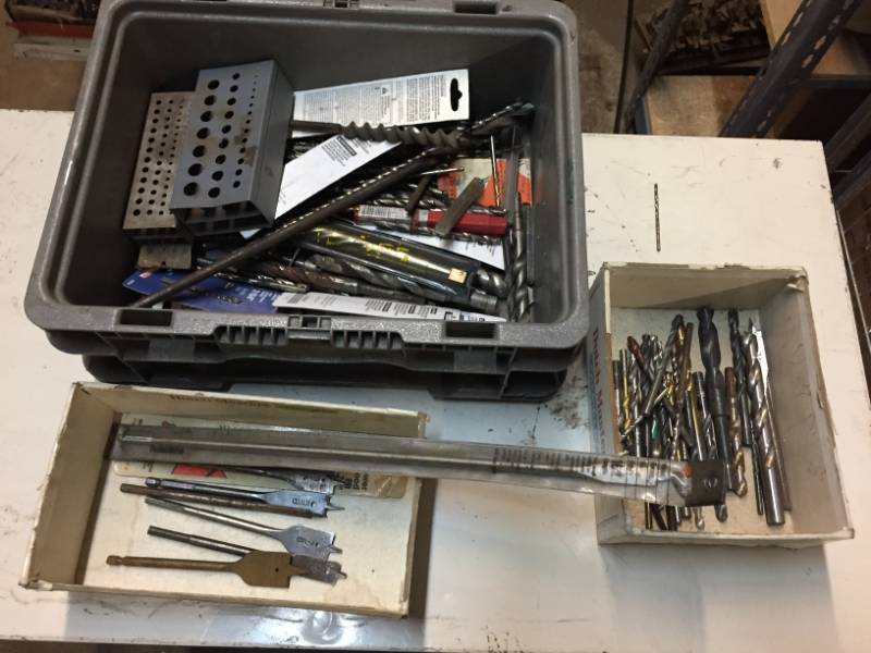 lot 148 image: Drill bits over 150, some old and some new