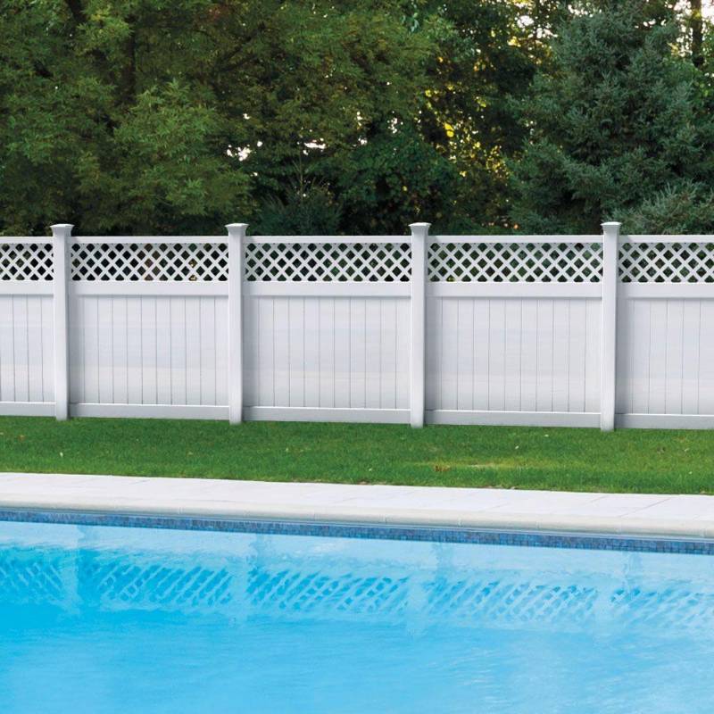 lot 401 image: Veranda (13) 6 ft. H x 6 ft. W Valley White Vinyl Fence Panels 73014375