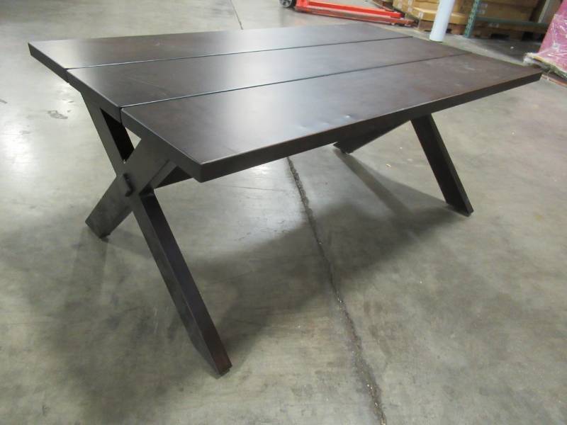 lot 59 image: Small 42 X 24 X 18 Tall Rectangle Aluminum Table.