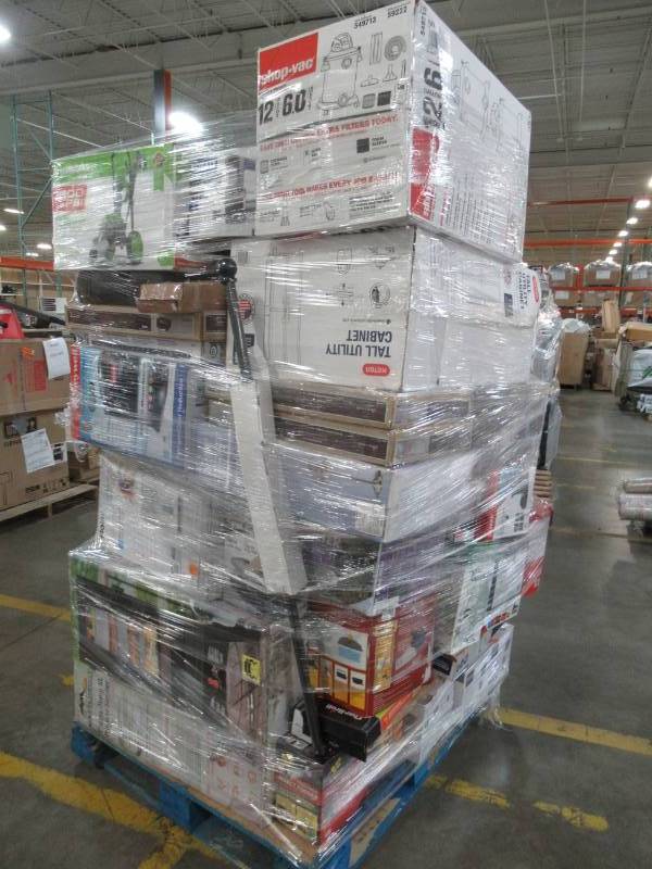 lot 29 image: WHOLESALE MIXED PALLET OF RETURNS - TOOLS AND SMALL HOUSEWARES AND MORE