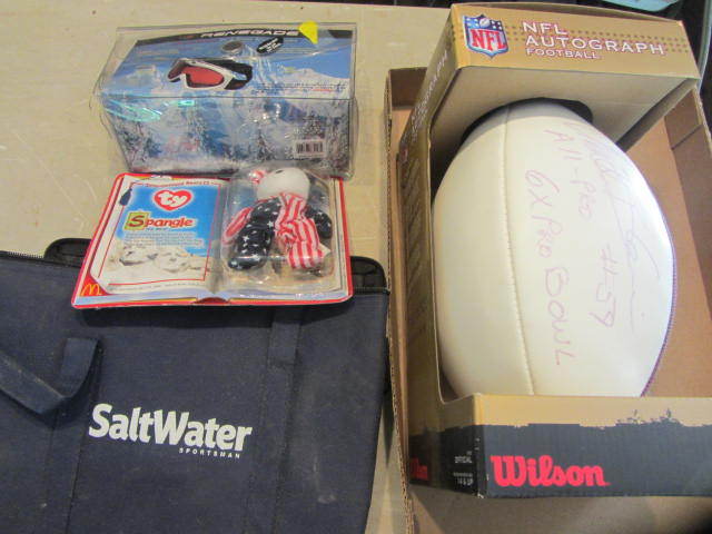 lot 180 image: Goggles, Autographed Football