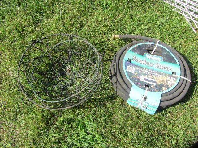 lot 192 image: Hose, Wire Planter Baskets