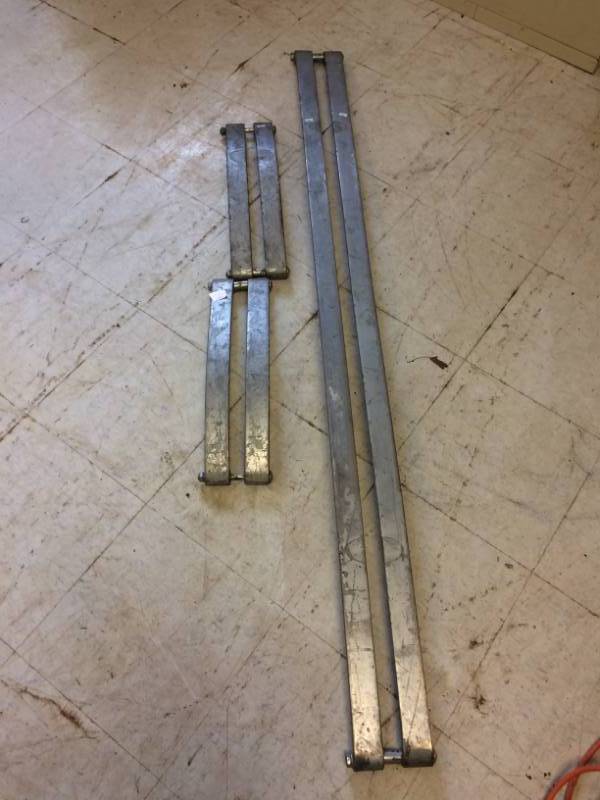 lot 80 image: Steel Bumper Pieces for Ford Model A or T