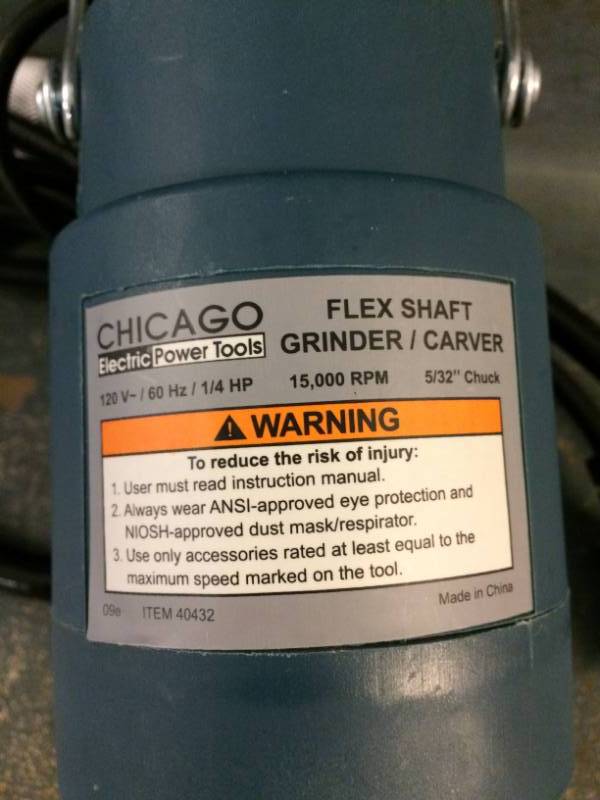 lot 17 image: Flex Shaft GrinderCarver