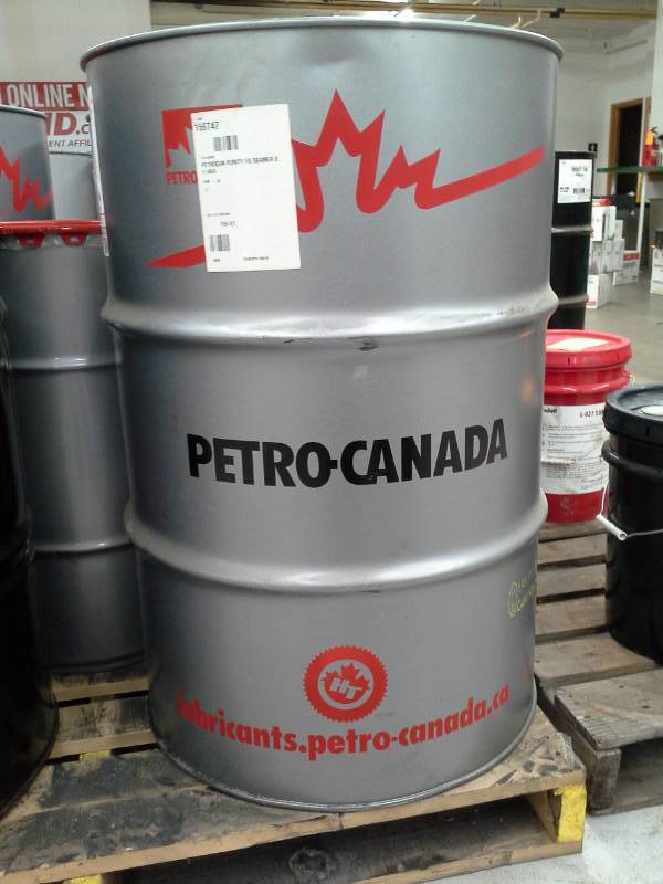 lot 421 image: One Drum of Petro-Canada Purity Food Grade Seamer E Fluid 55-Gallon