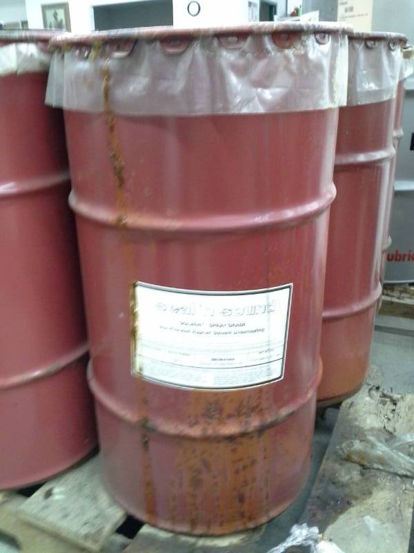 lot 433 image: One Keg of Oil Service Seal n Sound Solvent Spray Grade Non-Fibrated Asphalt Solvent Undercoating 16-Gallon