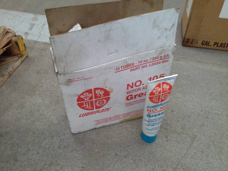 lot 453 image: One Case of Lubriplate No. 105 Motor Assembly Grease 10oz. Tubes