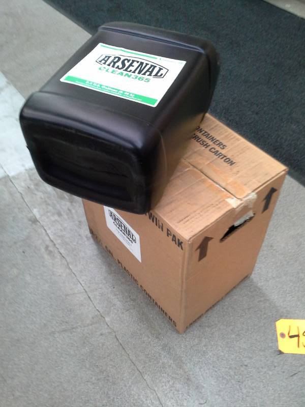 lot 454 image: One Case of DeliveryOne Arsenal Clean365 2.5-Gallon Bottles