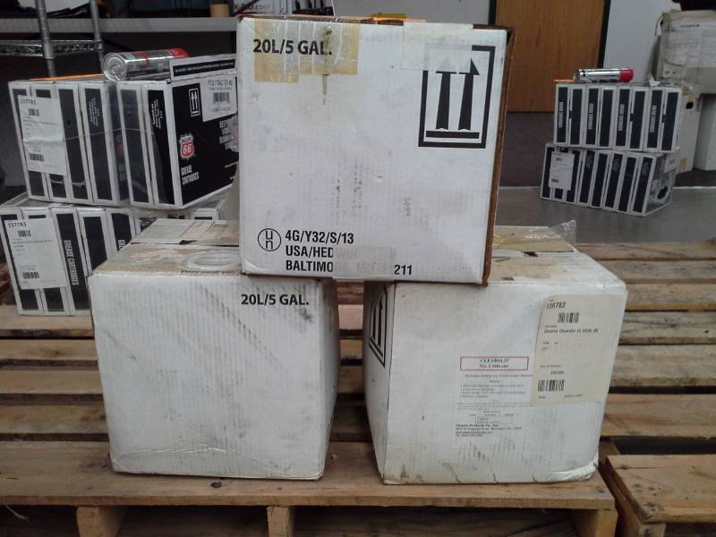 lot 460 image: 3 Cases of Clearco Products Co. Clearslip No. 2 Silicone 5-Gallon Bottles