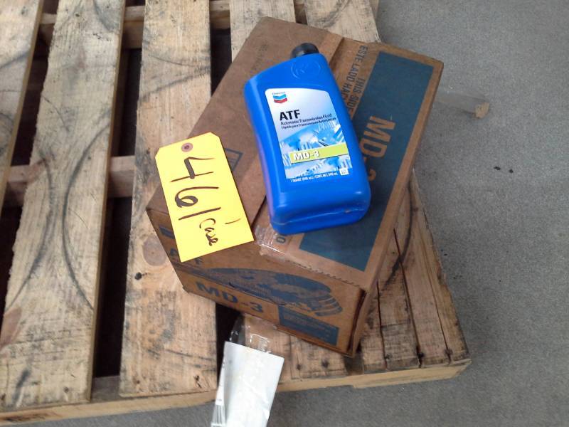 lot 461 image: One Case of Chevron ATF Automatic Transmission Fluid MD-3 1-Quart Bottles