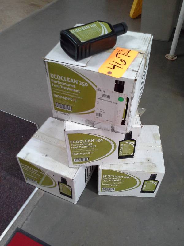 lot 467 image: 4 Cases of Innospec Fuel Specialties Ecoclean 250 Performance Fuel Treatment 32-oz Bottles
