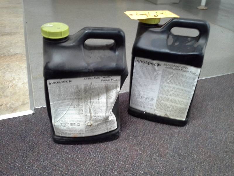 lot 469 image: 2 Jugs of Innospec Fuel Specialties Ecoclean HPFI Antifoulant Power Plus Diesel Fuel Additive 18lbs. Bottles