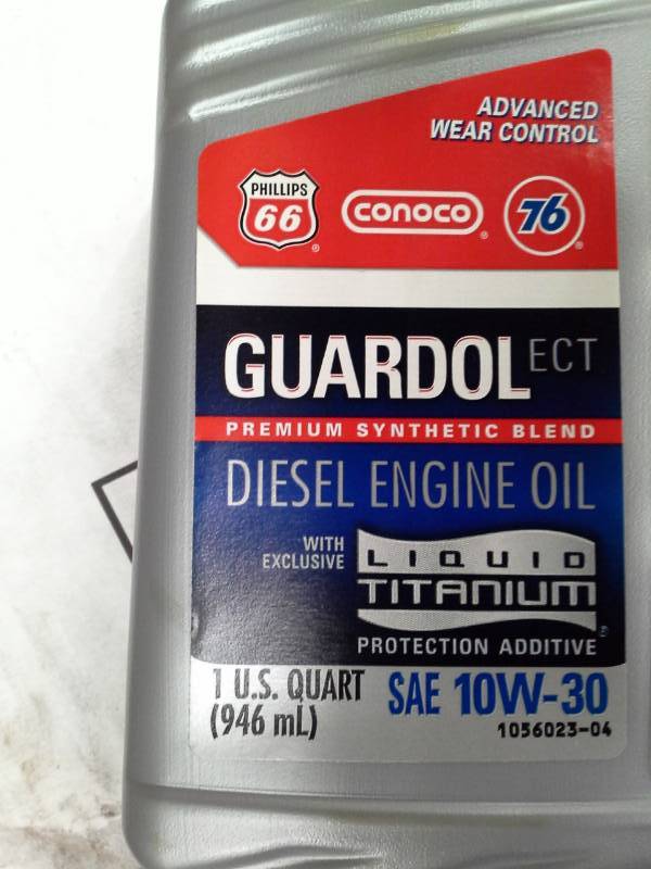 5 Cases Of Conoco Phillips 66 Sae 10w 30 Guardol Ect Premium Synthetic Blend Diesel Engine Oil 1 