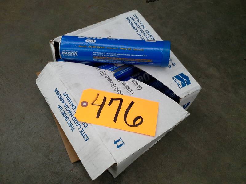 lot 476 image: One Case of Chevron Delo Grease EP NLGI 1 14oz. Cartridges
