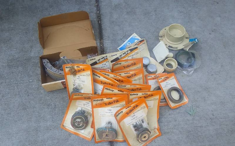 Lot Of Electric Brake Magnets & Other RV Components