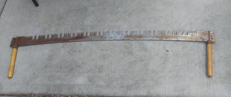 Vintage 2-Man Crosscut Saw (5-Ft)