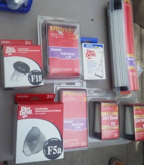 Lot Of Assorted Vacuum Filters