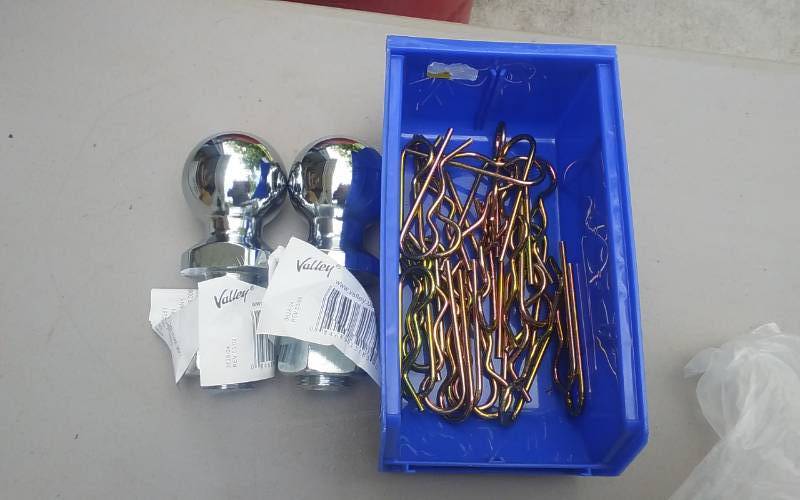 2-New 2-Inch Hitch Balls, Cotter Pins