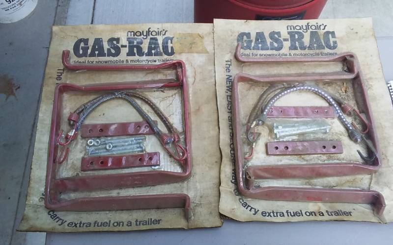 2-Gas-Rac Brackets For Gas Cans To Mount On Your Trailer