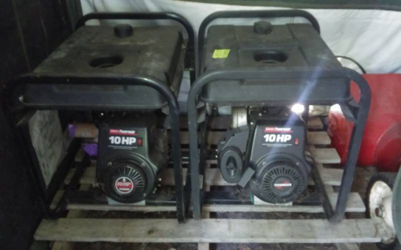 2-Coleman 10-HP Tecumseh Motors (No Generators, 1-No Carb)