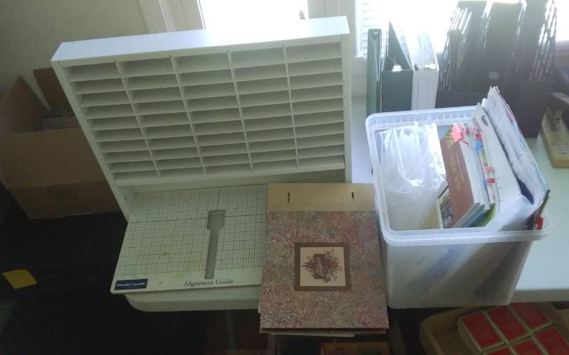 Stampin Up Ink Pad Rack, Craft Paper Organizers, Idea Books