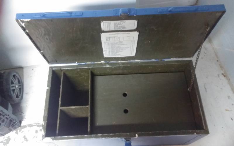 Painted Army Foot Locker 27x14x13