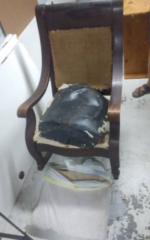 Vintage Horse Hair Rocking Chair (Project)