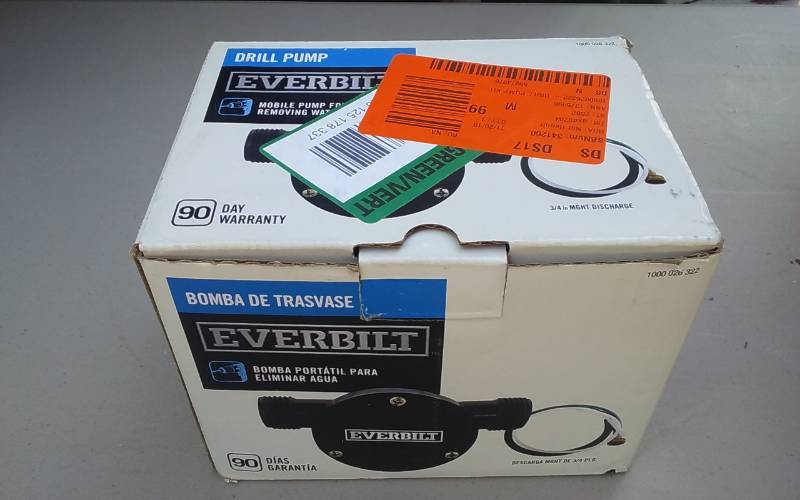 New Everbilt Drill Pump Kit