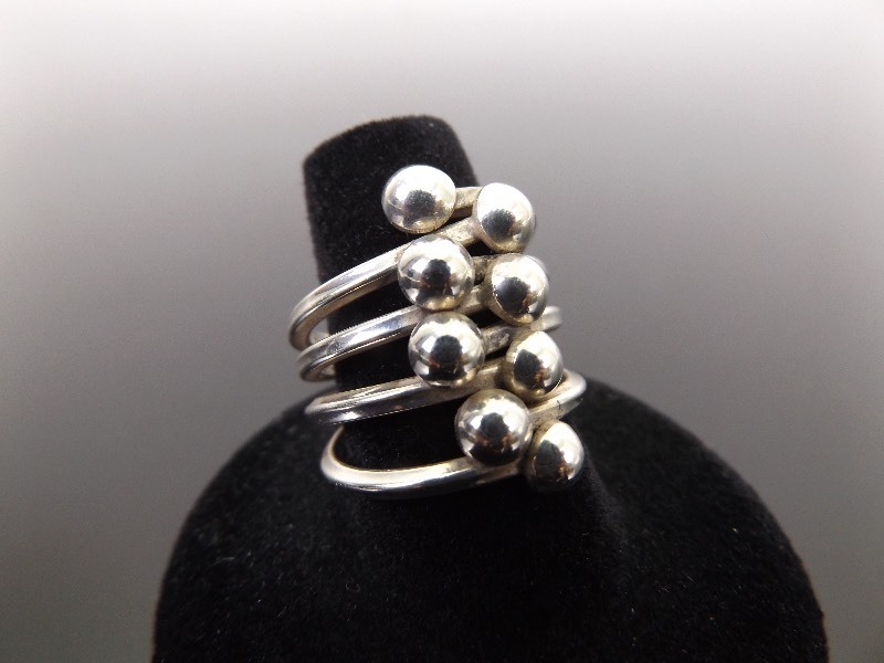 .925 Sterling Silver Artisan Ring Size 7.75
