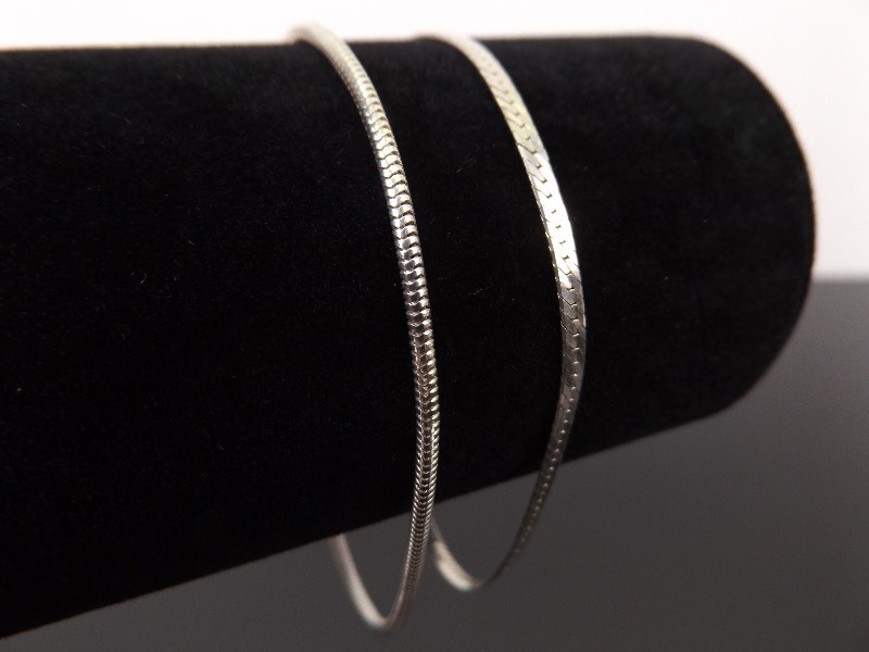 2 - .925 Sterling Silver Bracelets