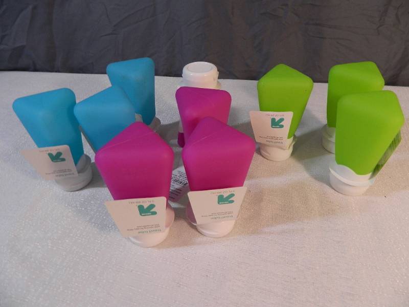 lot 256 image: 9 New Silicone Travel Tubes