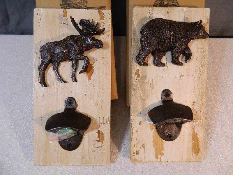 lot 261 image: 2 New Cast Iron Bottle Openers